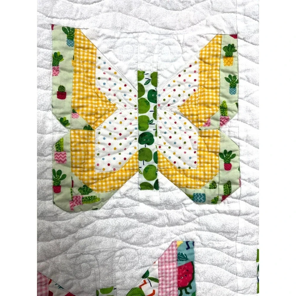 Handmade Baby Quilt Social Butterfly Lella Boutique Vanessa Goertzen 53